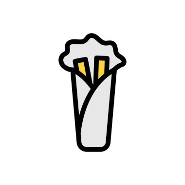 Shawarma Simgesi web sitesi tasarımı ve masaüstü zarfları için, geliştirme. premium paket.