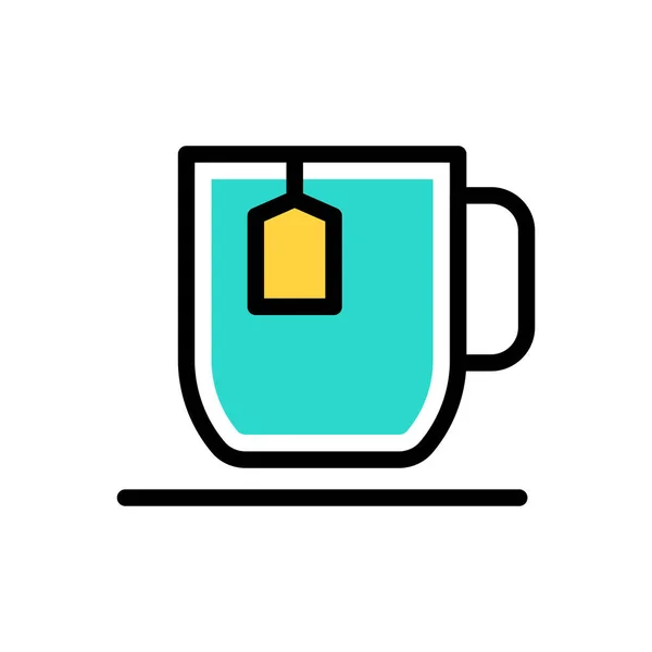 Ícone Chá Para Design Site Envoltório Desktop Desenvolvimento Pacote Prémio Vetores De Stock Royalty-Free