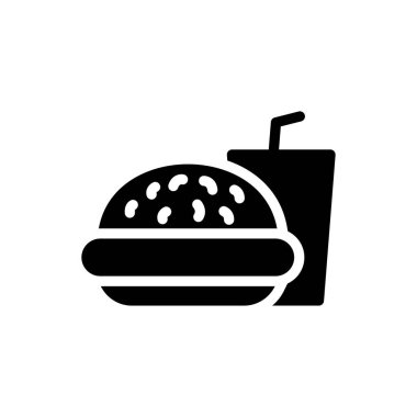 İnternet sitesi tasarımı ve masaüstü zarfları için fast food simgesi geliştirme. premium paket.