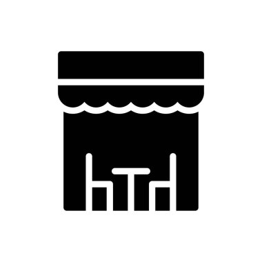 Web sitesi tasarımı ve masaüstü zarfları için cafe Simgesi, geliştirme. premium paket.