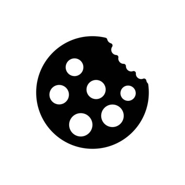 Web sitesi tasarımı ve masaüstü zarfları için çerez simgesi, geliştirme. premium paket.