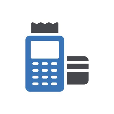 Web sitesi tasarımı ve masaüstü zarfları için ödeme makinesi simgesi, geliştirme. premium paket.