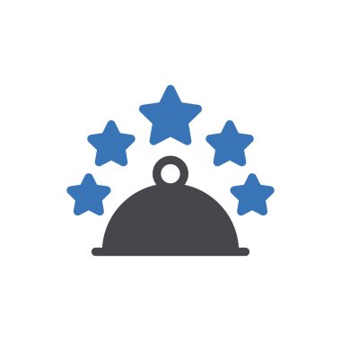 Web sitesi tasarımı ve masaüstü zarfları için beş yıldızlı otel simgesi. premium paket.