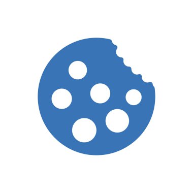 Web sitesi tasarımı ve masaüstü zarfları için çerez simgesi, geliştirme. premium paket.