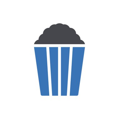 Web sitesi tasarımı ve masaüstü zarfları için patlamış mısır simgesi geliştirme. premium paket.