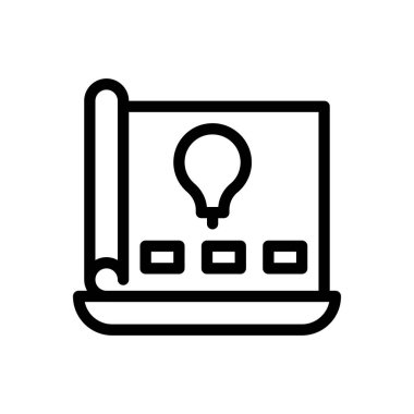 Web sitesi tasarımı ve masaüstü zarfları için simge planlama, geliştirme. premium paket.