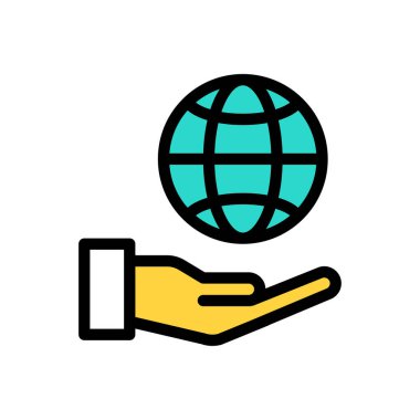 Web sitesi tasarımı ve masaüstü zarfları için genel simge, geliştirme. premium paket.