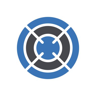 Web sitesi tasarımı ve masaüstü zarfları için hedef simge, geliştirme. premium paket.