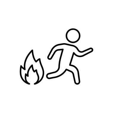 running fire Icon for website design and desktop envelopment, development. premium pack.