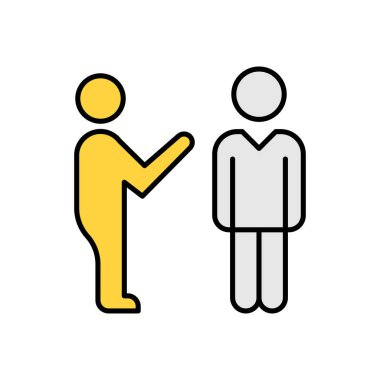 Man talk Icon web sitesi tasarımı ve masaüstü zarfları için, geliştirme. premium paket.