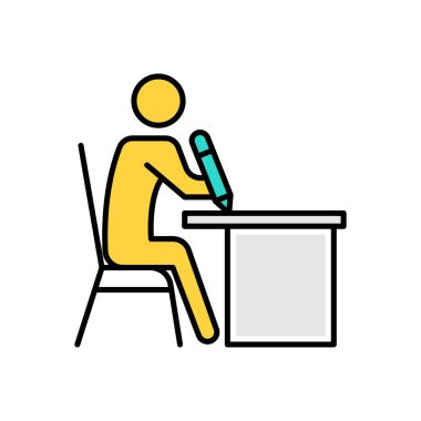 Web sitesi tasarımı ve masaüstü zarfları için simge yazma, geliştirme. premium paket.