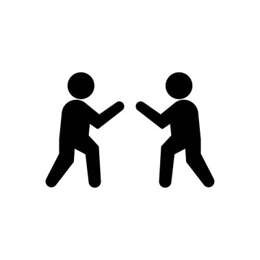 Web sitesi tasarımı ve masaüstü zarfları için karate simgesi, geliştirme. premium paket.