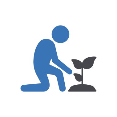 Web sitesi tasarımı ve masaüstü zarfları için bahçe simgesi oluşturma, geliştirme. premium paket.