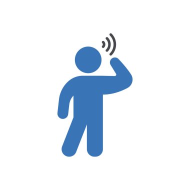 İnternet sitesi tasarımı ve masaüstü zarfları için yüksek sesle Man Icon, geliştirme. premium paket.