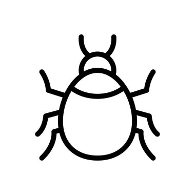 Web sitesi tasarımı ve masaüstü zarfları için böcek simgesi, geliştirme. premium paket.