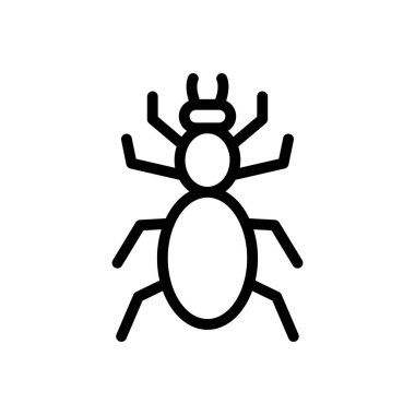 Web sitesi tasarımı ve masaüstü zarfları için böcek simgesi, geliştirme. premium paket.