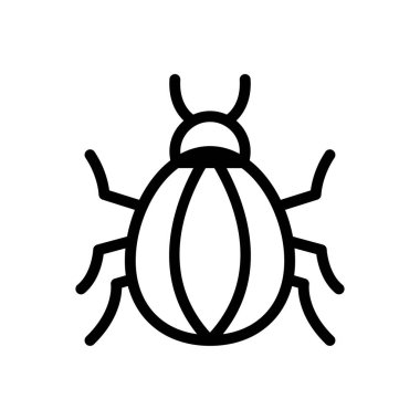 Web sitesi tasarımı ve masaüstü zarfları için hamamböceği simgesi, geliştirme. premium paket.