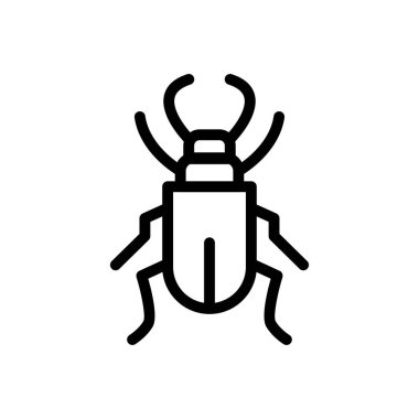 Web sitesi tasarımı ve masaüstü zarfları için böcek simgesi, geliştirme. premium paket.