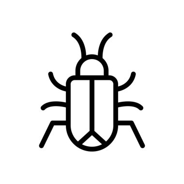 Web sitesi tasarımı ve masaüstü zarfları için böcek simgesi, geliştirme. premium paket.