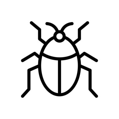 Web sitesi tasarımı ve masaüstü zarfları için böcek simgesi, geliştirme. premium paket.