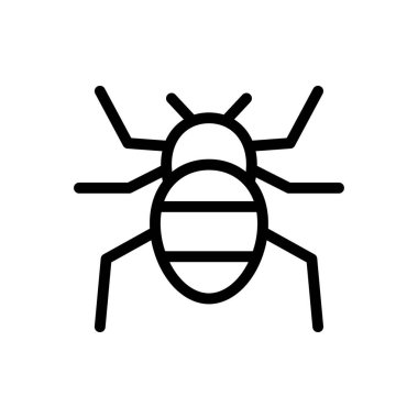 Web sitesi tasarımı ve masaüstü zarfları için böcek simgesi, geliştirme. premium paket.