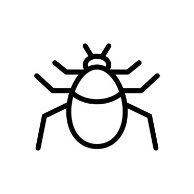 Web sitesi tasarımı ve masaüstü zarfları için böcek simgesi, geliştirme. premium paket.