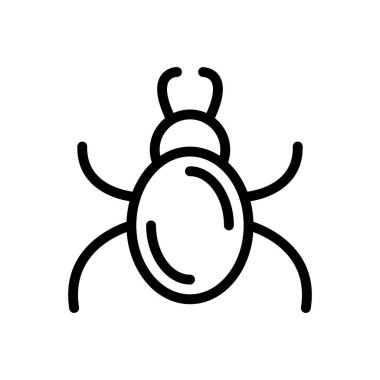 Web sitesi tasarımı ve masaüstü zarfları için böcek simgesi, geliştirme. premium paket.