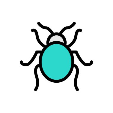 Web sitesi tasarımı ve masaüstü zarfları için böcek simgesi, geliştirme. premium paket.