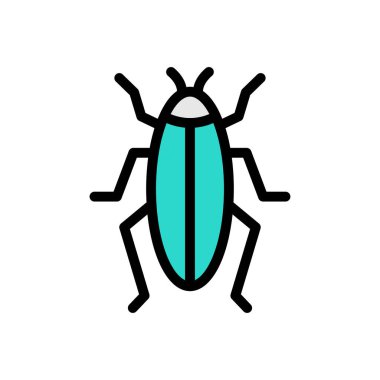 Web sitesi tasarımı ve masaüstü zarfları için böcek simgesi, geliştirme. premium paket.