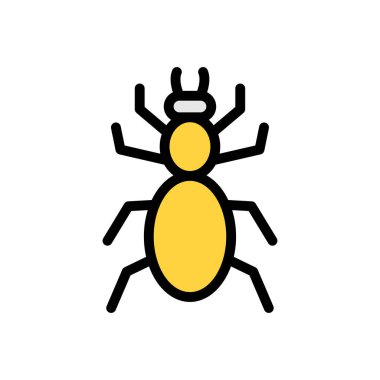 Web sitesi tasarımı ve masaüstü zarfları için böcek simgesi, geliştirme. premium paket.