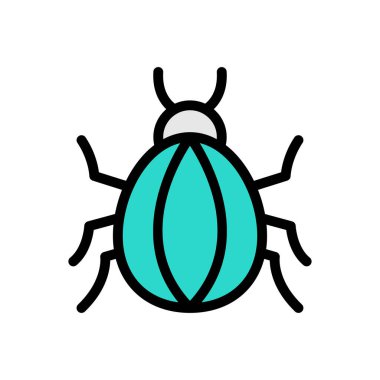 Web sitesi tasarımı ve masaüstü zarfları için hamamböceği simgesi, geliştirme. premium paket.