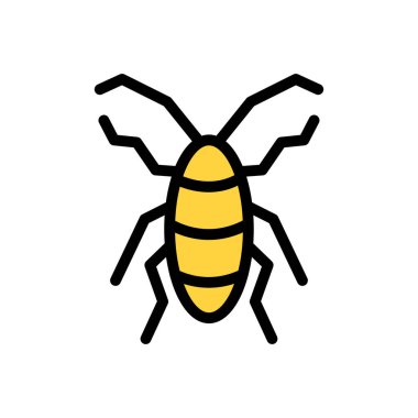 Web sitesi tasarımı ve masaüstü zarfları için böcek simgesi, geliştirme. premium paket.