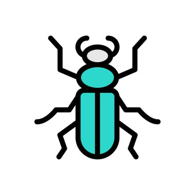 Web sitesi tasarımı ve masaüstü zarfları için böcek simgesi, geliştirme. premium paket.