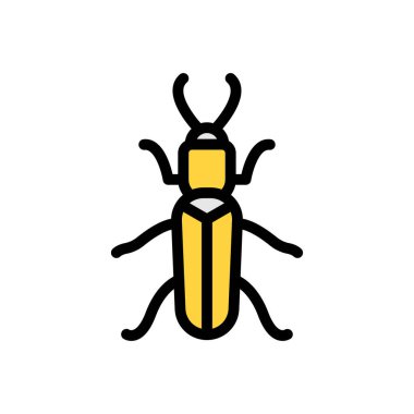 Web sitesi tasarımı ve masaüstü zarfları için böcek simgesi, geliştirme. premium paket.