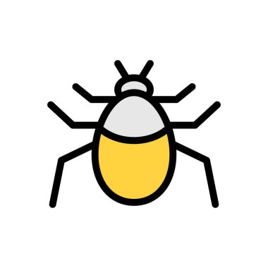 Web sitesi tasarımı ve masaüstü zarfları için böcek simgesi, geliştirme. premium paket.