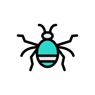 Web sitesi tasarımı ve masaüstü zarfları için böcek simgesi, geliştirme. premium paket.