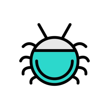 Web sitesi tasarımı ve masaüstü zarfları için böcek simgesi, geliştirme. premium paket.