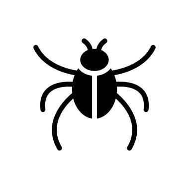 Web sitesi tasarımı ve masaüstü zarfları için böcek simgesi, geliştirme. premium paket.