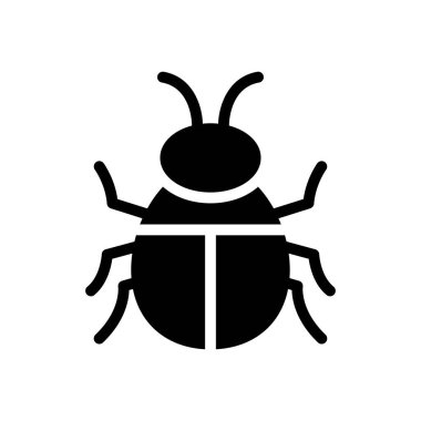 Web sitesi tasarımı ve masaüstü zarfları için böcek simgesi, geliştirme. premium paket.