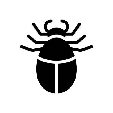 Web sitesi tasarımı ve masaüstü zarfları için böcek simgesi, geliştirme. premium paket.