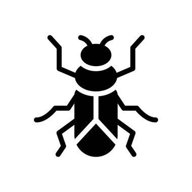 Web sitesi tasarımı ve masaüstü zarfları için böcek simgesi, geliştirme. premium paket.