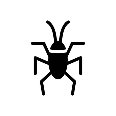 Web sitesi tasarımı ve masaüstü zarfları için böcek simgesi, geliştirme. premium paket.