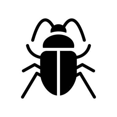 Web sitesi tasarımı ve masaüstü zarfları için böcek simgesi, geliştirme. premium paket.