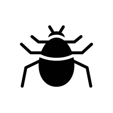 Web sitesi tasarımı ve masaüstü zarfları için böcek simgesi, geliştirme. premium paket.