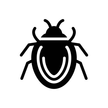 Web sitesi tasarımı ve masaüstü zarfları için böcek simgesi, geliştirme. premium paket.