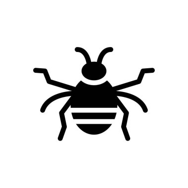 Web sitesi tasarımı ve masaüstü zarfları için böcek simgesi, geliştirme. premium paket.