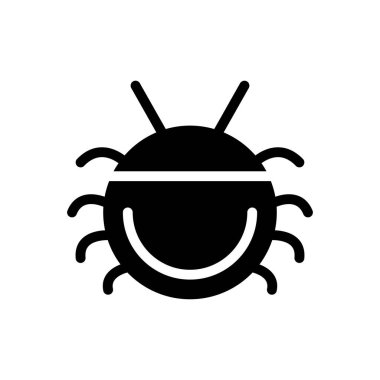 Web sitesi tasarımı ve masaüstü zarfları için böcek simgesi, geliştirme. premium paket.