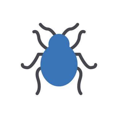 Web sitesi tasarımı ve masaüstü zarfları için böcek simgesi, geliştirme. premium paket.