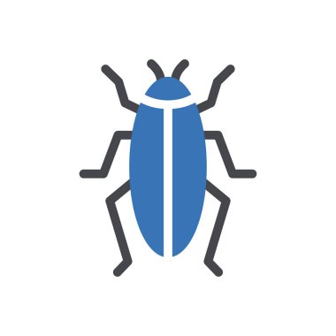 Web sitesi tasarımı ve masaüstü zarfları için böcek simgesi, geliştirme. premium paket.