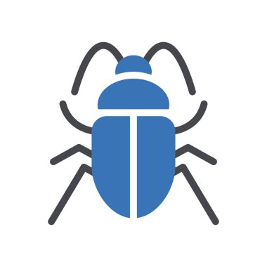 Web sitesi tasarımı ve masaüstü zarfları için böcek simgesi, geliştirme. premium paket.